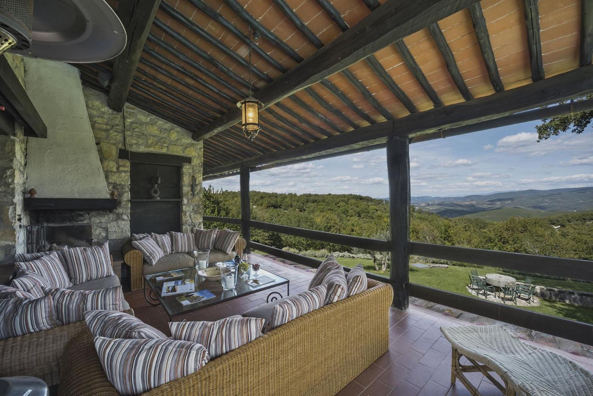 Villa Casale Cipressi Castellina in Chianti Esterno foto