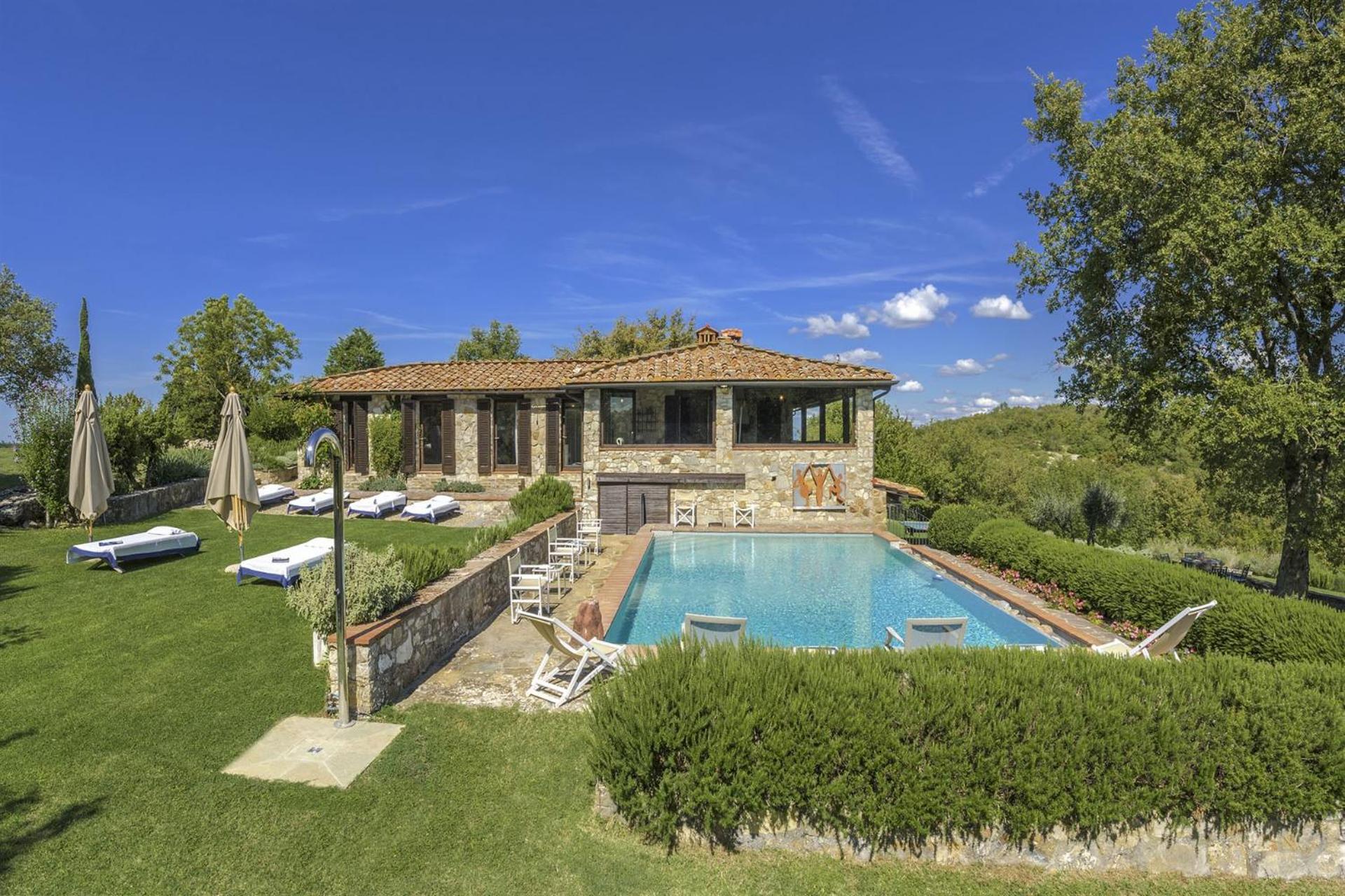 Villa Casale Cipressi Castellina in Chianti Esterno foto