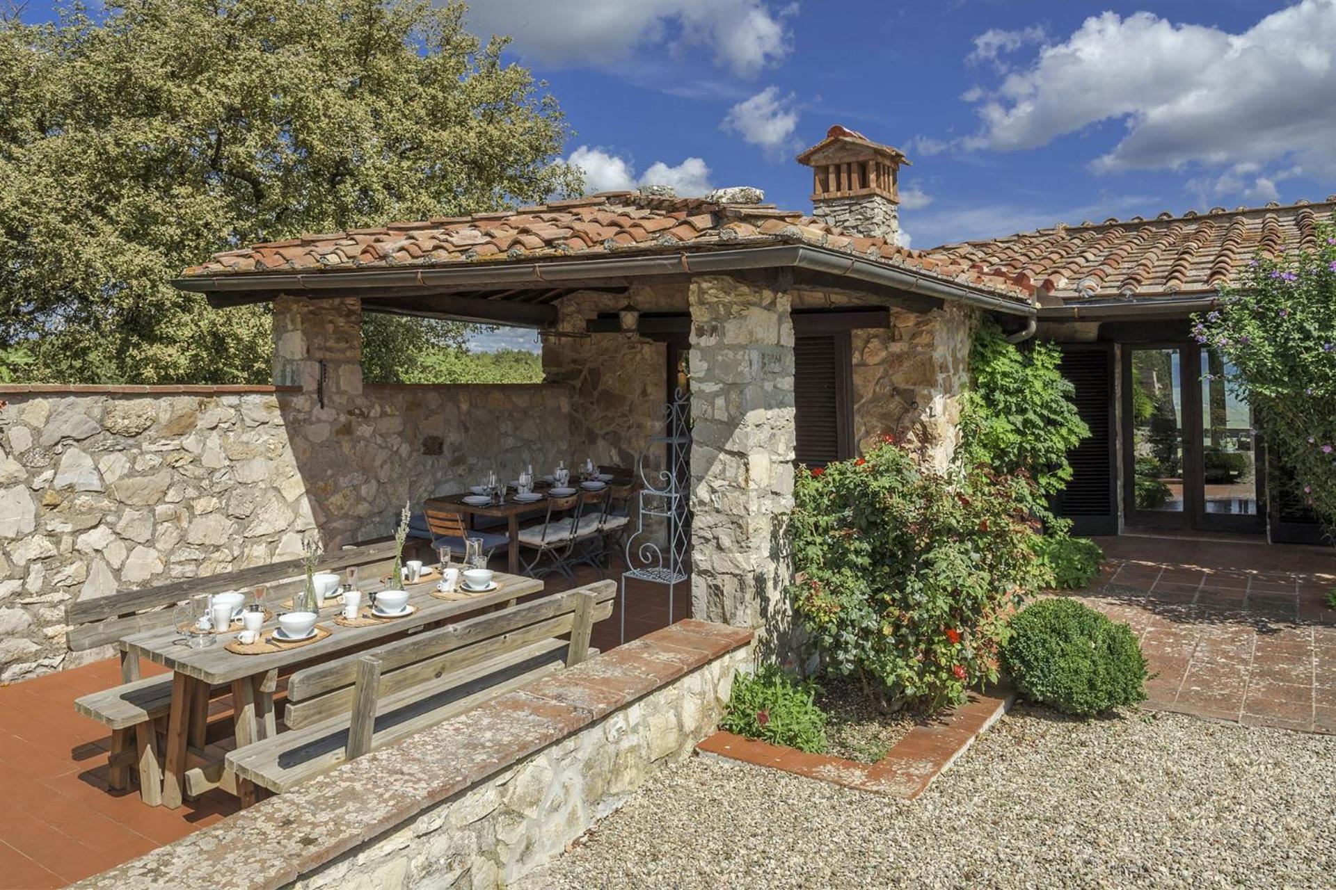 Villa Casale Cipressi Castellina in Chianti Esterno foto